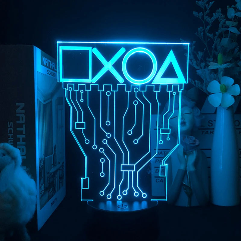 Gaming Room Decor Fancy Lighting Luces Habitacion Game Over Setup Chambre Decoration Luz LED Lamp RGB Gamer Night Light Gift