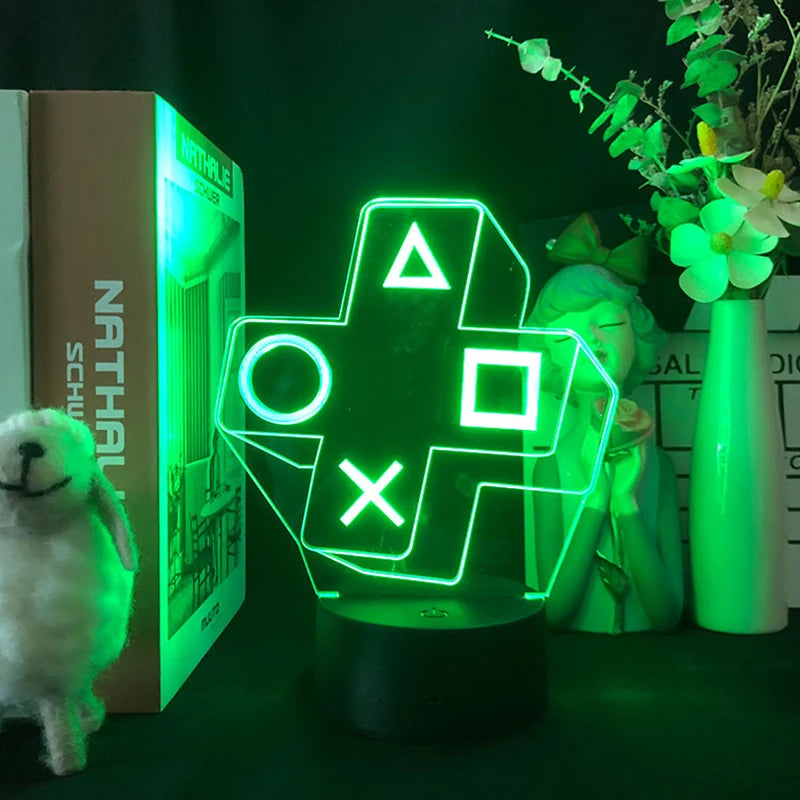 Gaming Room Decor Fancy Lighting Luces Habitacion Game Over Setup Chambre Decoration Luz LED Lamp RGB Gamer Night Light Gift