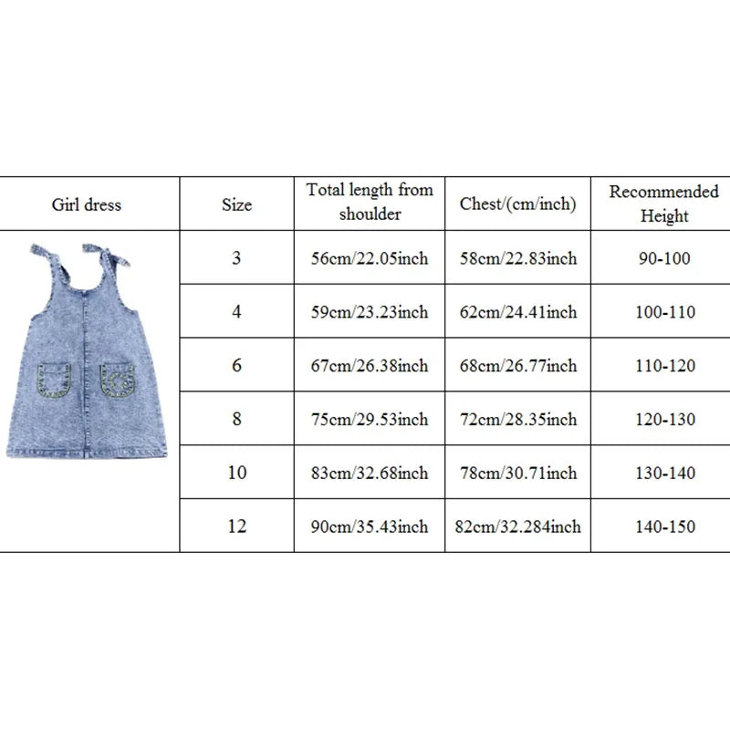6m-12t 2024 New Summer Spring Denim Famliy Clothing Set Girls Suspender Dress Skirt Baby Sleeveless Romper Overall Boys Shirt