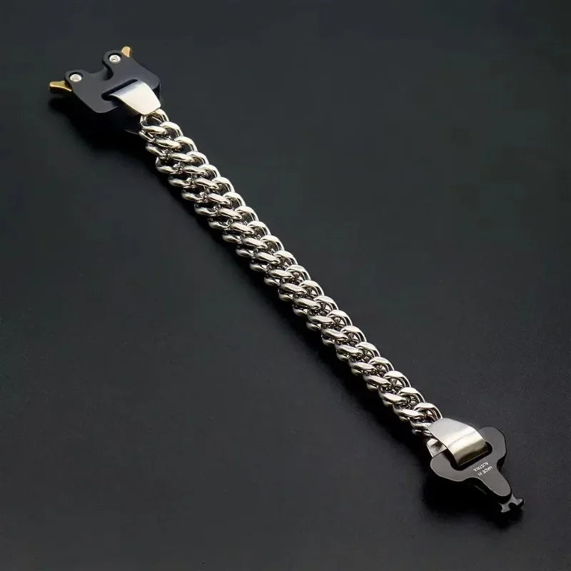 Unisex Street Fashion Trend 1017 ALYX 9SM Functional Bracelet Gift Box Packaging Open Buckle Men Women ALYX Accessories