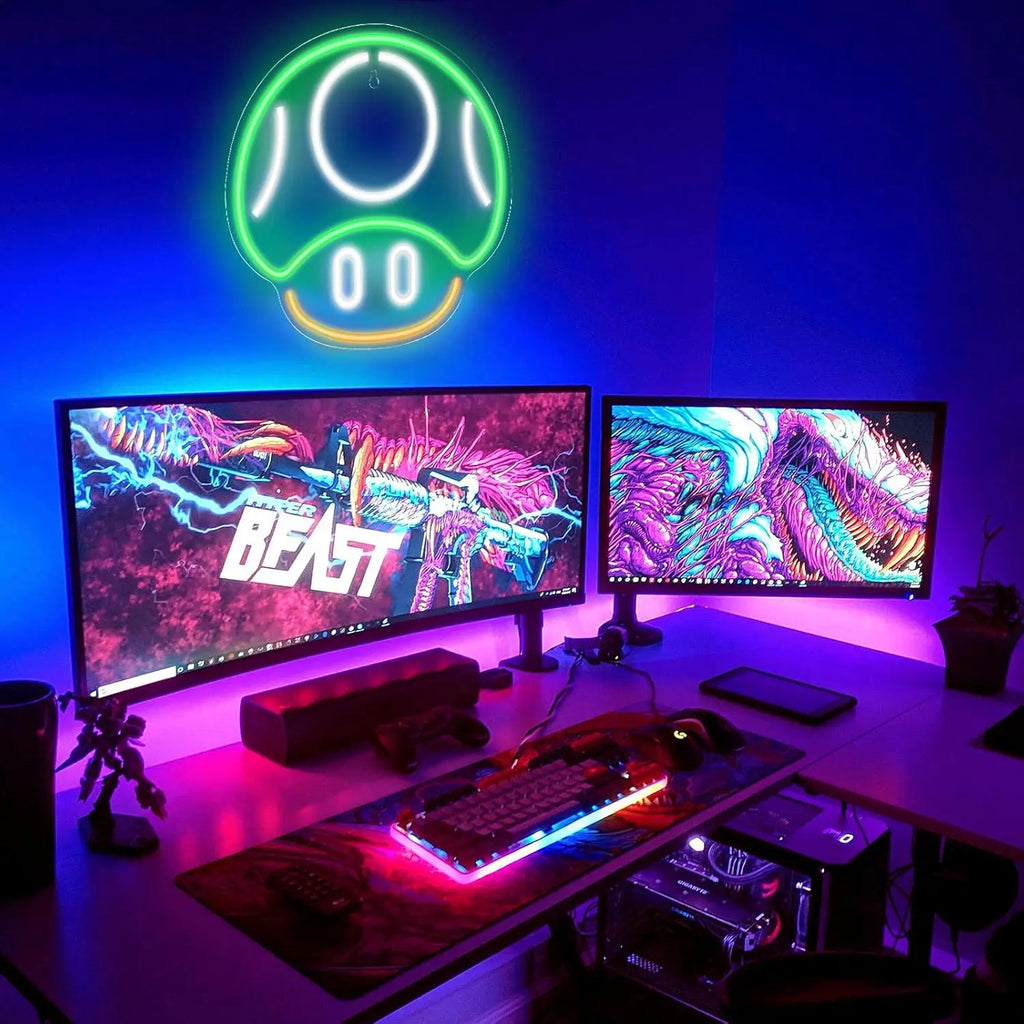 Gaming Neon Signs LED Neon Light Sign Light Up Neon Signs Wall Decor for Game Room Man Cave Bar Decor Store Club Bistro