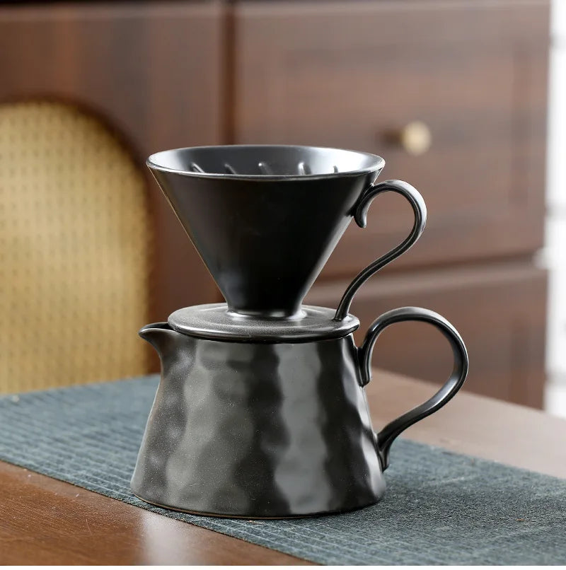 Ceramic V60 Coffee Dripper Funnel Large Capacity Sharing Pot Hand Pour Tool