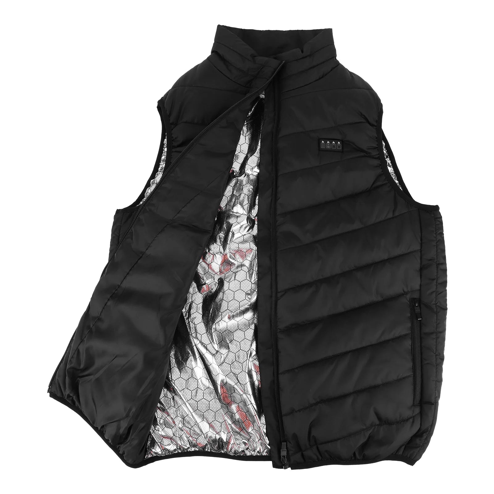 21 Area Heated Vest Thermal Warm Waistcoat Electric Heating Jacket (Black 5XL)