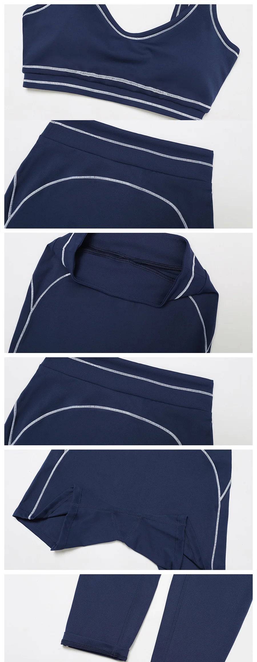 Yoga Set 2PCS Gym Clothes Sportswear Workout Outfits Women Long Sleeve Top Tracksuits Fitness Sports Bra Running Shorts Leggings
