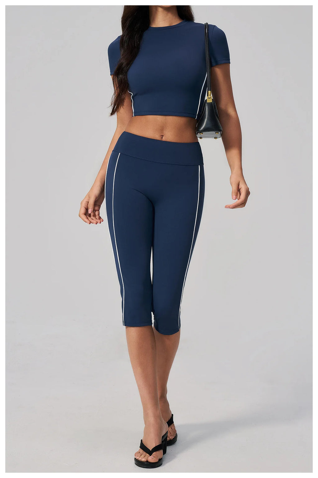 2PCS Yoga Set Women Tracksuit Sports Outfit Gym Set Running Workout Clothes Short Sleeves Sports Bra Athletic Wear Yoga Clothing