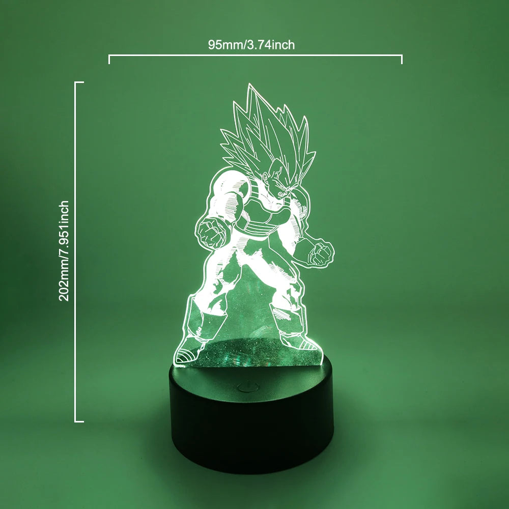 Gaming Room Lamp Anime Goku Night Light Luces Led Lights For Bedroom Home Decoration Usb Small Rgb Lighting Xmas Birthday Gifts