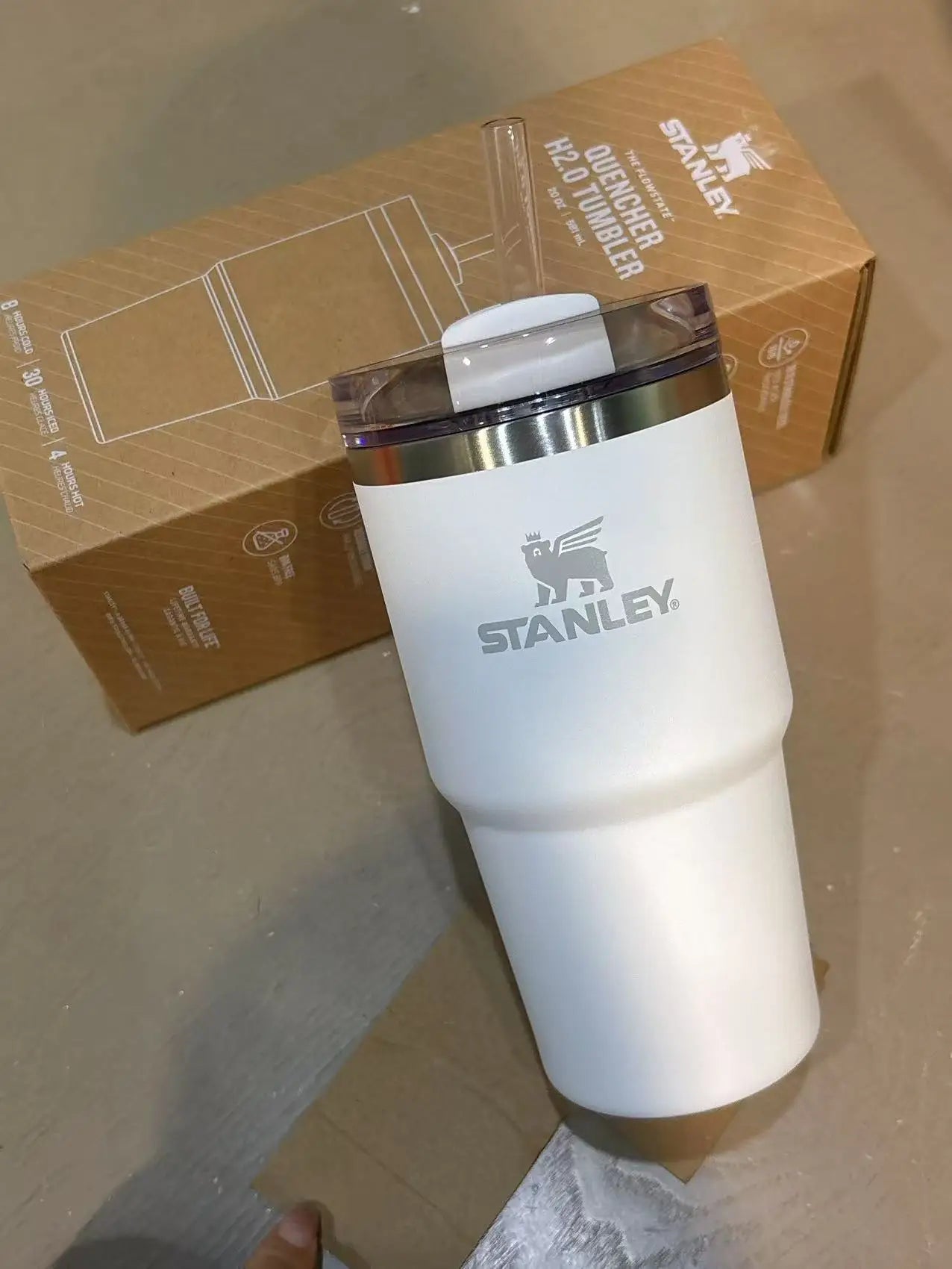 STANLEY ADVENTURE H2.0 20oz Scene Thermal Tumbler Wide Mouth Easy Clean Insulated Water Bottle Lightweight For Mountaineering