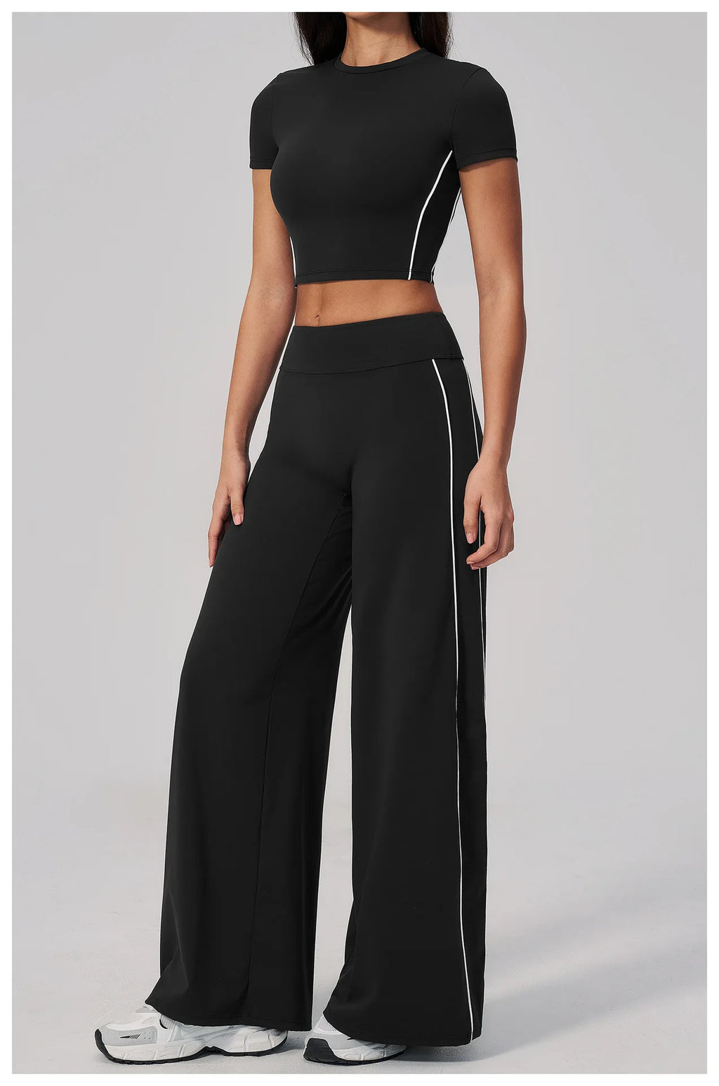 2PCS Yoga Set Women Tracksuit Sports Outfit Gym Set Running Workout Clothes Short Sleeves Sports Bra Athletic Wear Yoga Clothing