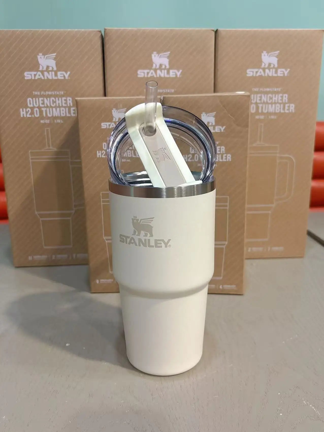STANLEY ADVENTURE H2.0 20oz Scene Thermal Tumbler Wide Mouth Easy Clean Insulated Water Bottle Lightweight For Mountaineering