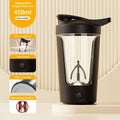 450ml Protein Shaker Bottle Portable USB Charging Fitness Blender Cup Meal Replacement Mixer Bottle for Home Gym Rechargeable