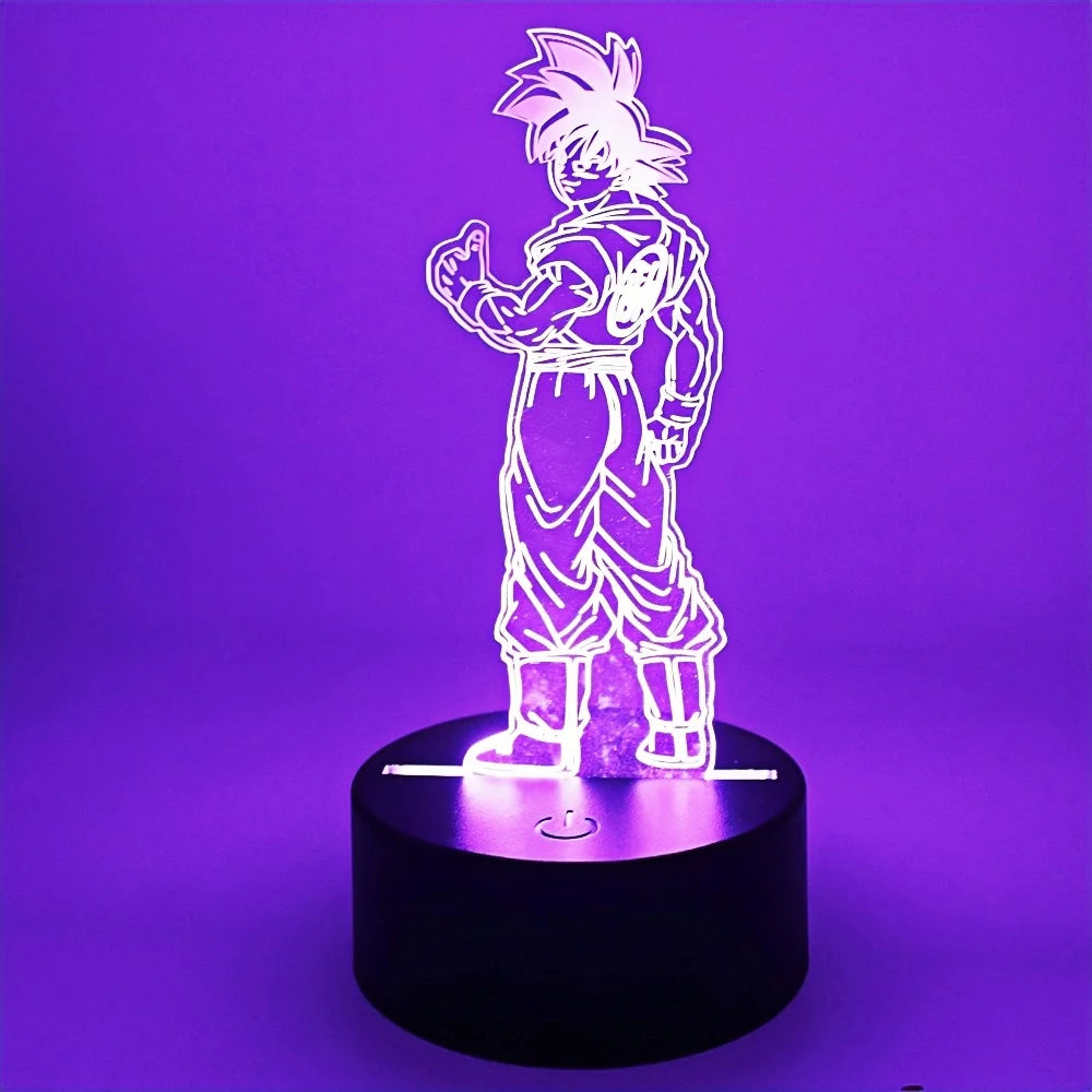 Gaming Room Lamp Anime Goku Night Light Luces Led Lights For Bedroom Home Decoration Usb Small Rgb Lighting Xmas Birthday Gifts