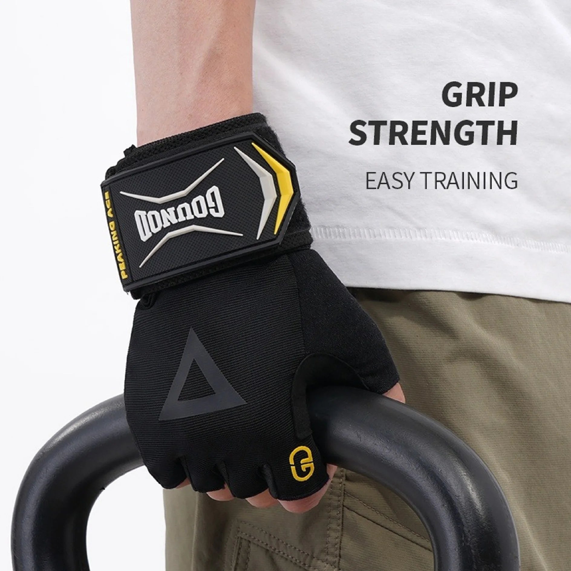 1 Pair Heavy-Duty Weight Lifting Gloves - Non-Slip Grip, Adjustable Buckle Closure, Ergonomic Design for Gym, Bodybuilding,