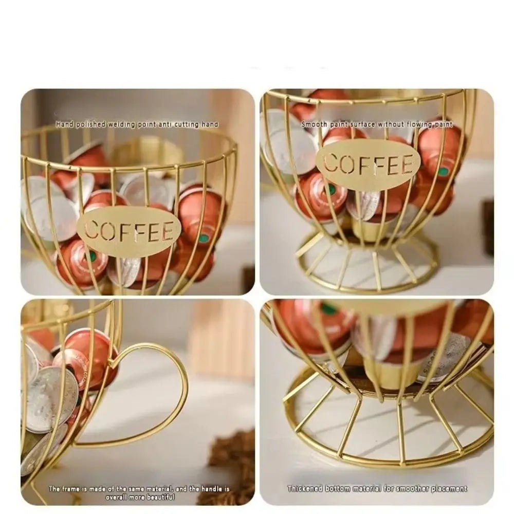 Large Capacity Coffee Pod Holder Irregular Shape Coffee Pod Coffee Capsule Holder Storage Cup Home Decoration
