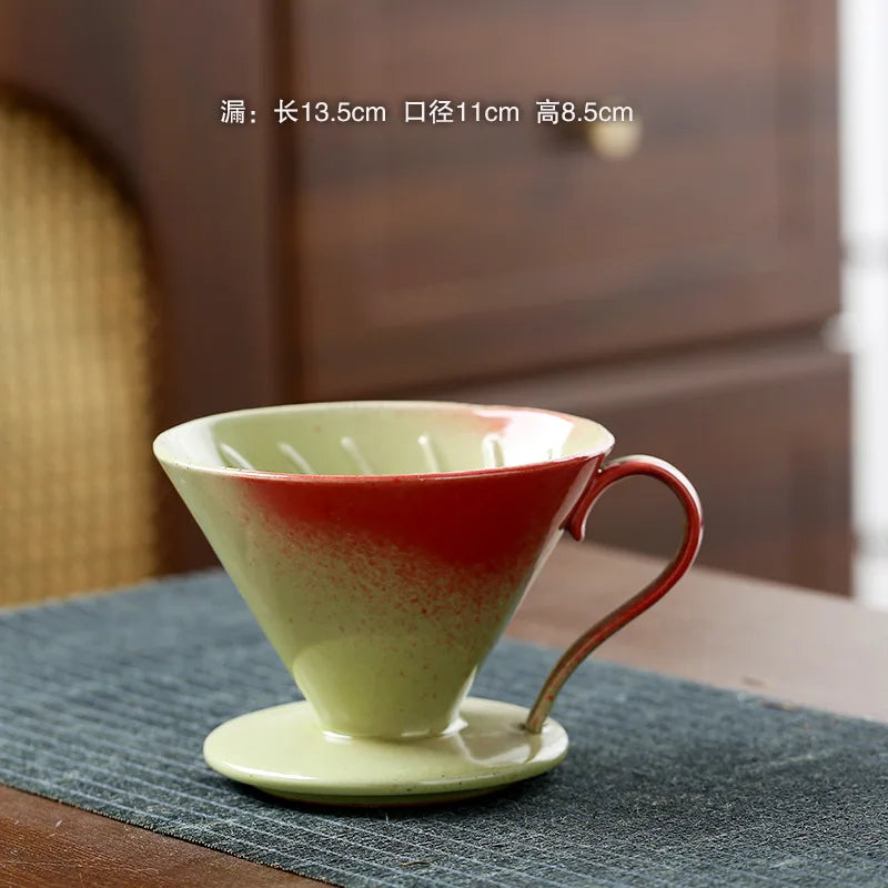 Ceramic V60 Coffee Dripper Funnel Large Capacity Sharing Pot Hand Pour Tool