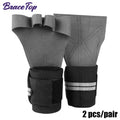 1 Pair Weight Lifting Training Gloves Fitness Sports Body Building Gymnastics Grips Gym Hand Palm Wrist Protector Gloves