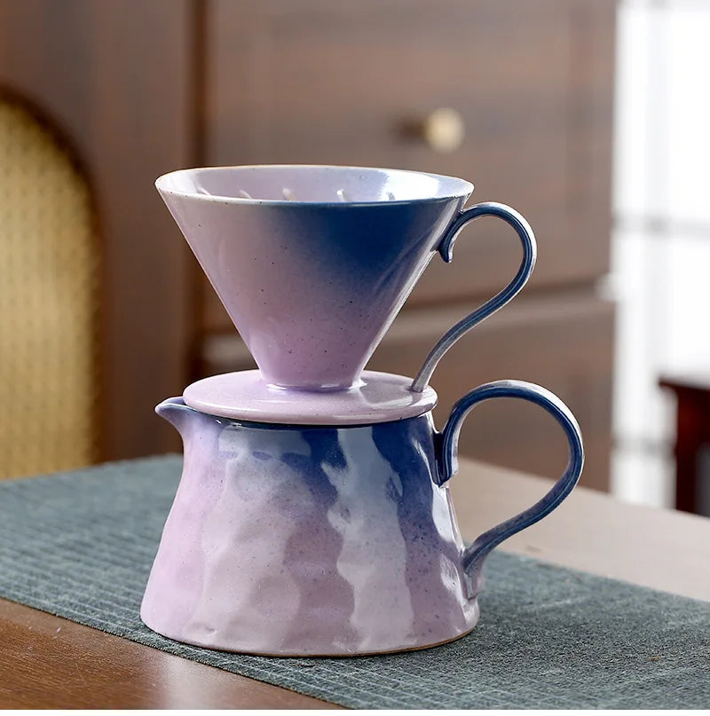 Ceramic V60 Coffee Dripper Funnel Large Capacity Sharing Pot Hand Pour Tool