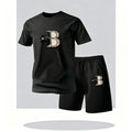Men's Tracksuit Casual Quality 2026 Summer Daily Wear Single Piece Versatile sleeved T-shirt and Sports Short Outdoors Jogging