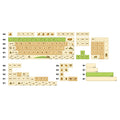 KPREPUBLIC Capybara Keycap Dye Subbed Cute Keycap thick PBT MDA for Mechanical Keyboard 87 tkl 104 ansi xd64 bm60 BM87 BM65