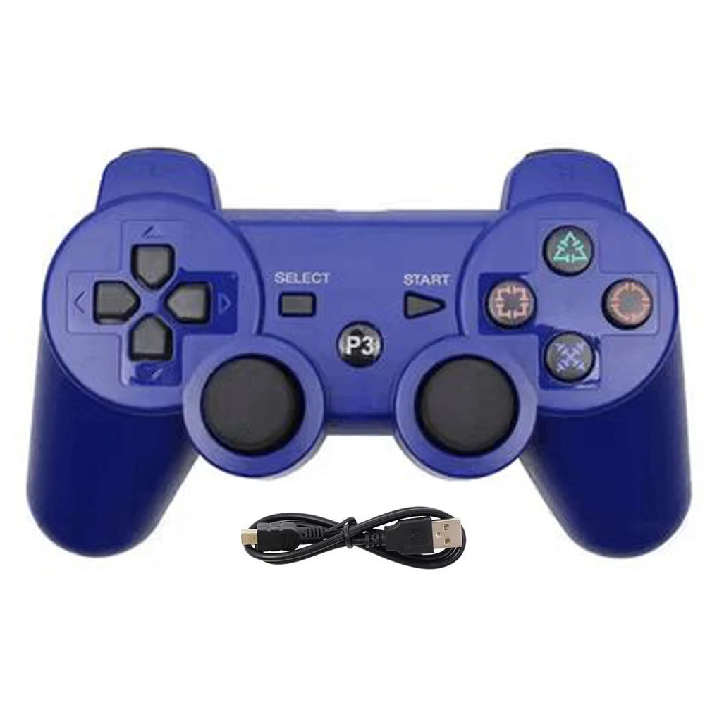 Game Controller For Playstation 3 PS3 Consoles PC/Android TVs /Game Boxe,W/Upcraded Joysticks 6-aix Gryo Dual Vibration Gamepads