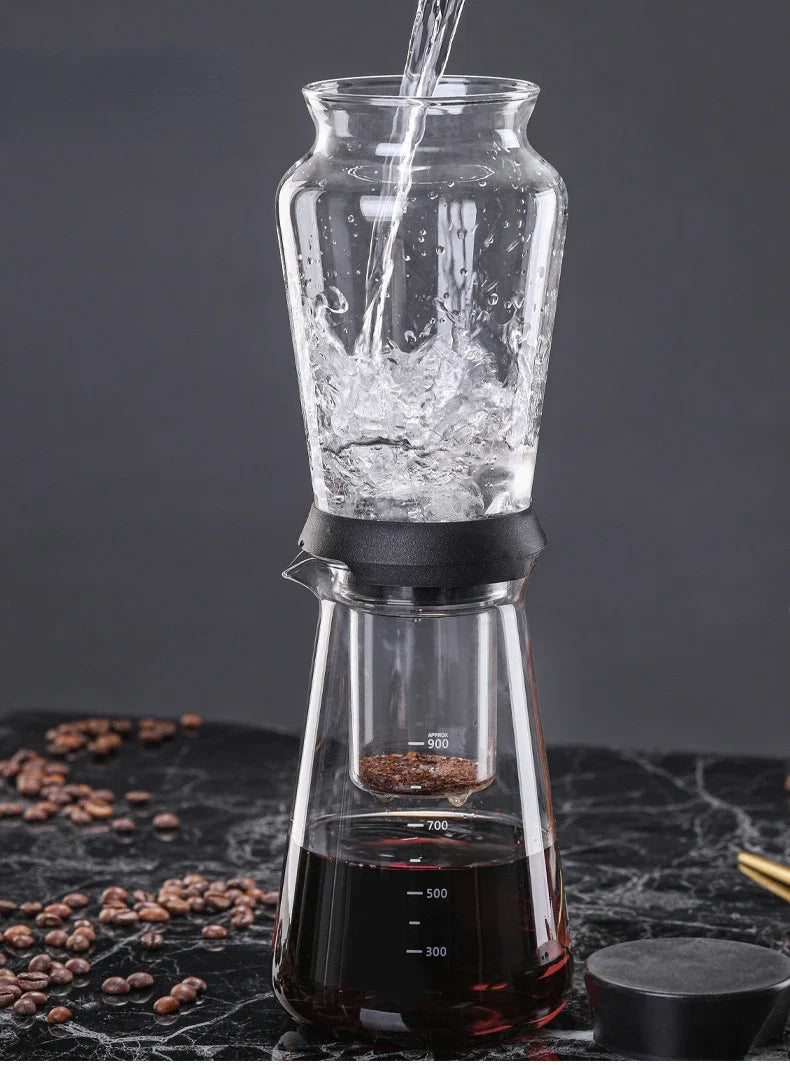 Glass Cold Brew Coffee Maker Ice Ball Coffee and Tea Tools Cooking Machines Makers Machine Brewer Accessories Drip Set Distilled
