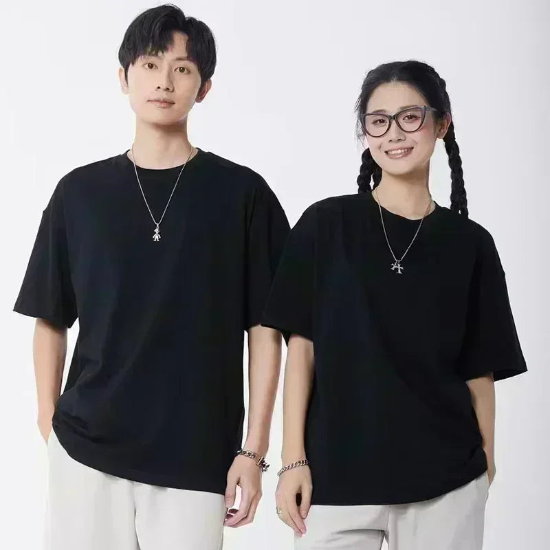 2026 Spring Summer Cotton Short-sleeved T-shirt Unisex Printing Casual Round Neck  shirts one piece pro choice