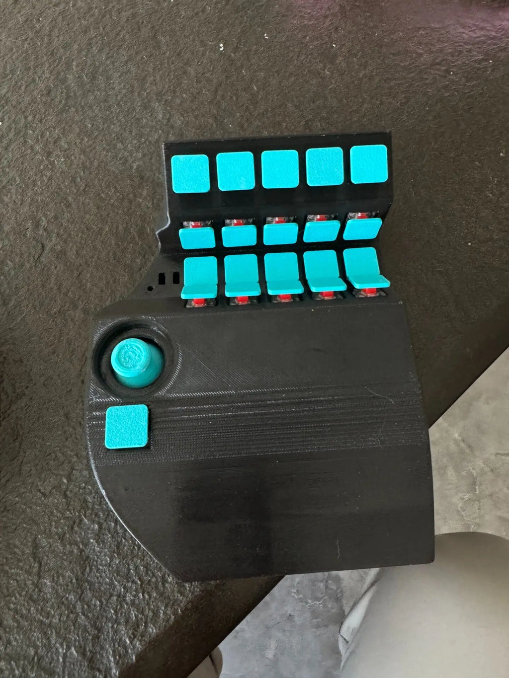 NEW One Hand Curved Gaming Keyboard Custom Wired Welding Joystick QMK Ergonomics Change Keys Online for Gaming Teclado