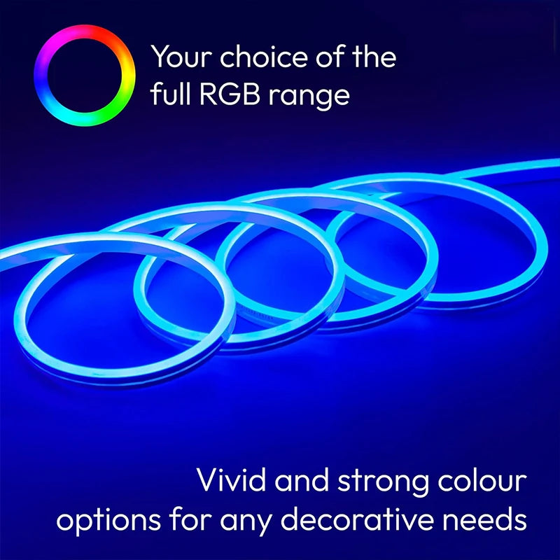 USB LED Neon Rope Lights, RGB Led Strip Lights with Remote, Color Changing Flexible Led Light Strip, Gaming 5V Neon Lights
