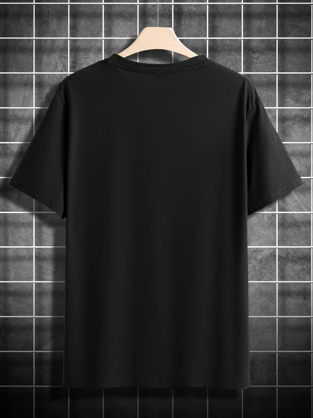100% pure cotton men's summer casual sports fashionable loose MILANO ITALIA pattern printed round neck short sleeved T-shirt top