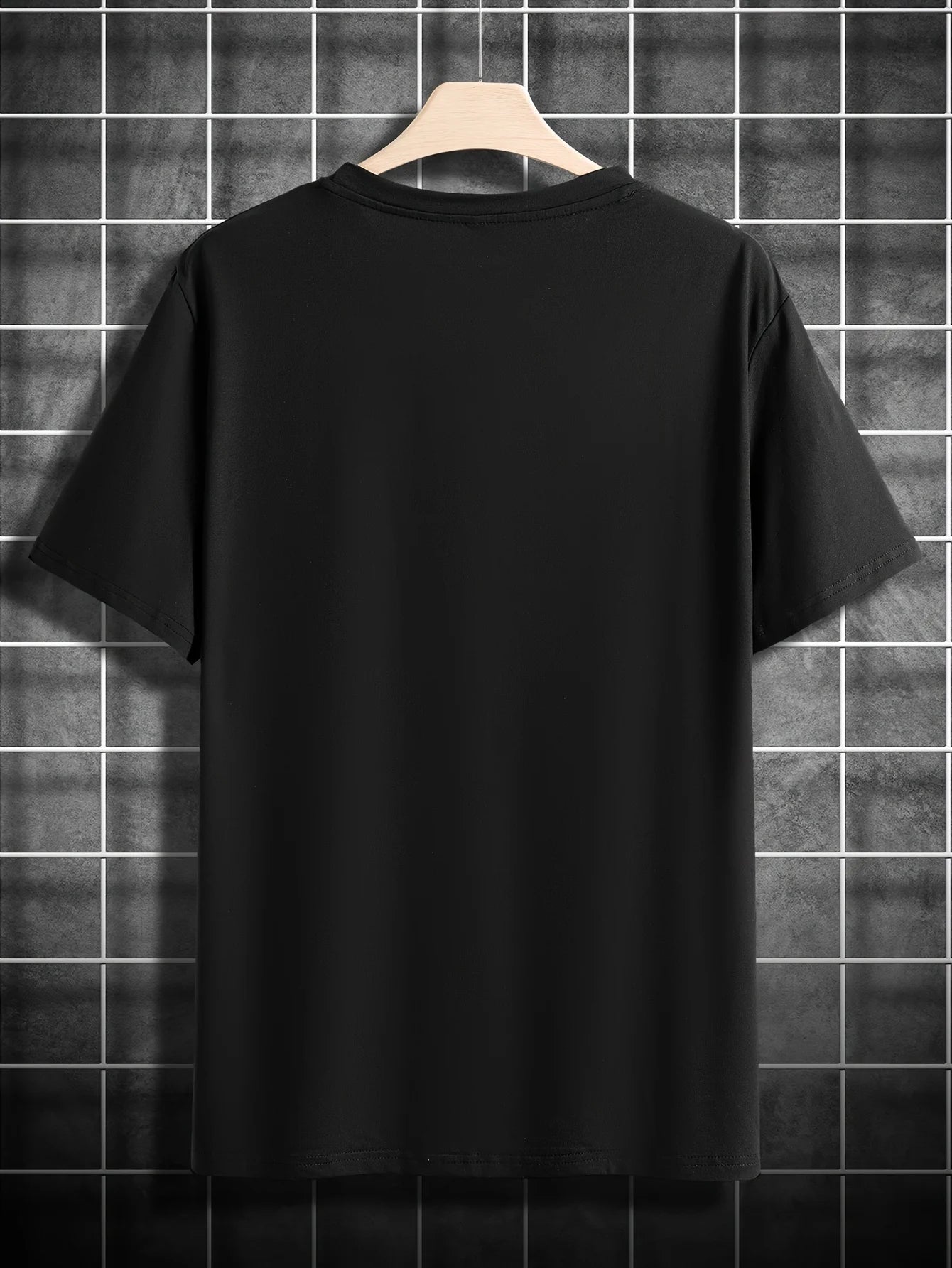 100% pure cotton men's summer casual sports fashionable loose MILANO ITALIA pattern printed round neck short sleeved T-shirt top