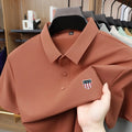 New Polo Shirt For Man Summer Short Sleeves Lapel Printing Trend Brand T-Shirt Business Leisure Ventilate Versatile Men's Wear
