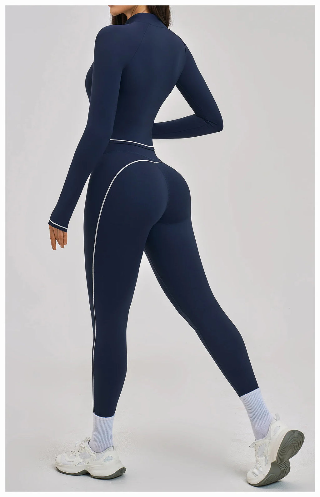 3PCS Yoga Suit Women Tracksuit Sports Outfits Gym Set Running Workout Clothes Long Sleeve Sports Bra Athletic Wear Yoga Clothing