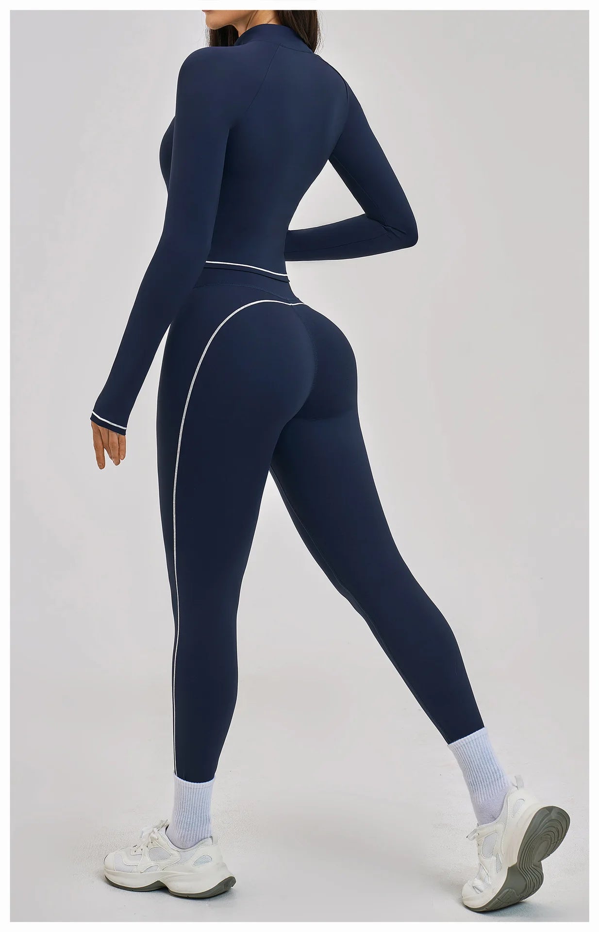 3PCS Yoga Suit Women Tracksuit Sports Outfits Gym Set Running Workout Clothes Long Sleeve Sports Bra Athletic Wear Yoga Clothing