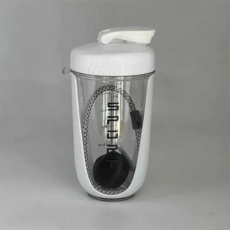 590ML Blender Shaker Bottle with Plastic Whisk Ball BPA Free Plastic Protein Shakes Leakproof for Powder Workout Gym Sport New