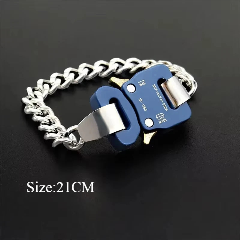 Unisex Street Fashion Trend 1017 ALYX 9SM Functional Bracelet Gift Box Packaging Open Buckle Men Women ALYX Accessories