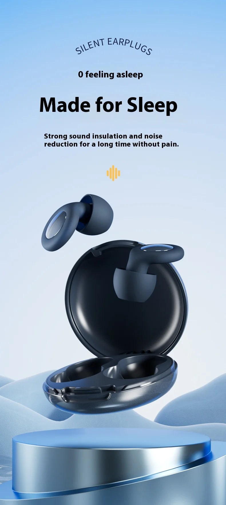 EASYBUDS Sound Insulation And Noise Prevention Earplugs Noise Reduction Sleep Products Deep Sleep Earplugs Silent Earplugs