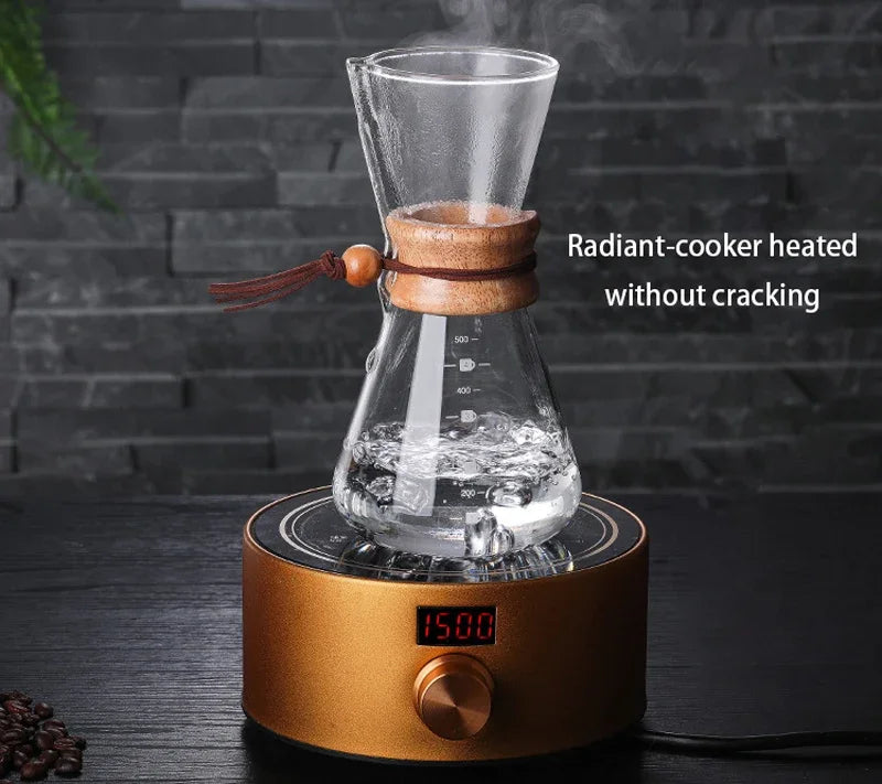 Hand Brewed Coffee Sharing Pot Filter Screen Glass Coffee Filter Cup Coffee Pot Set Drip Small Household Glass Pot 400-800ml
