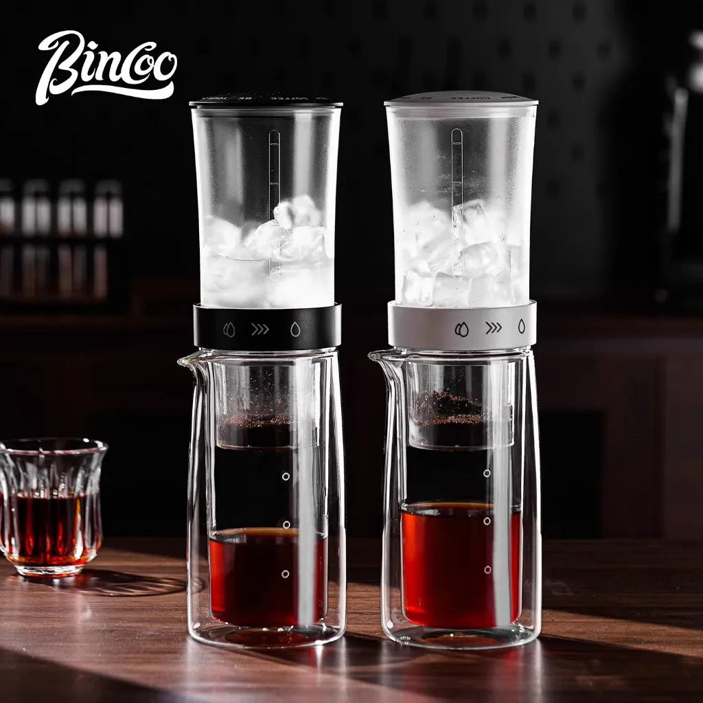 Bincoo Cold Brew Extraction Pot Double-layer Glass Ice Drip Pot Drip Coffee Maker Extraction Ice Sharing Cup 450ML