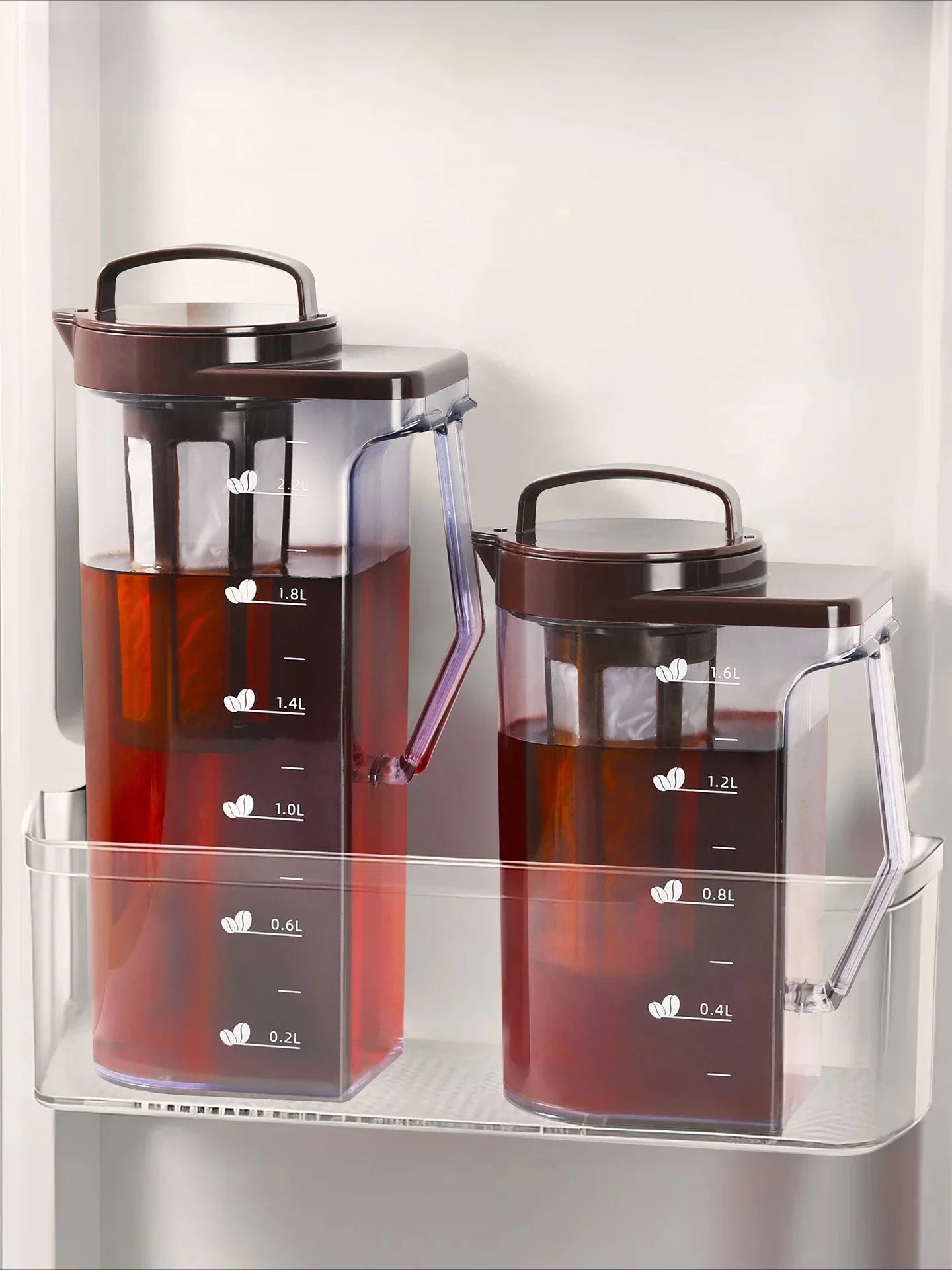 Large Capacity Plastic Cold Brew Coffee Pot For Iced Tea Steep Water Brewing Kitchen Equipment