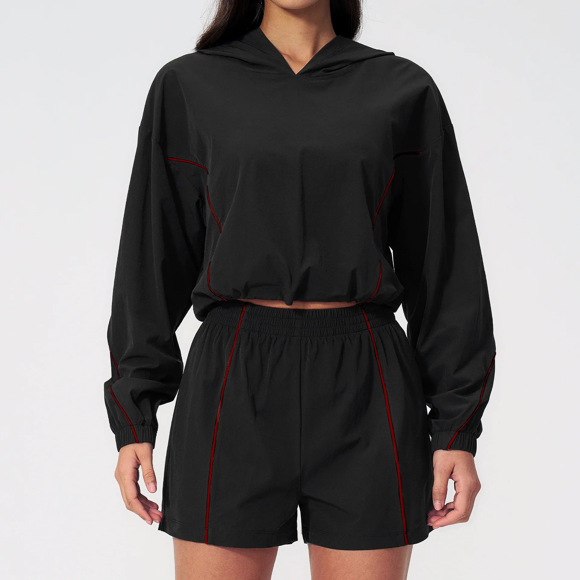 Yoga Set For Women Tracksuit Summer Sun Protection Set Yoga Long Sleeved Running Set Outdoor Sportswear For Women Athletic Wear
