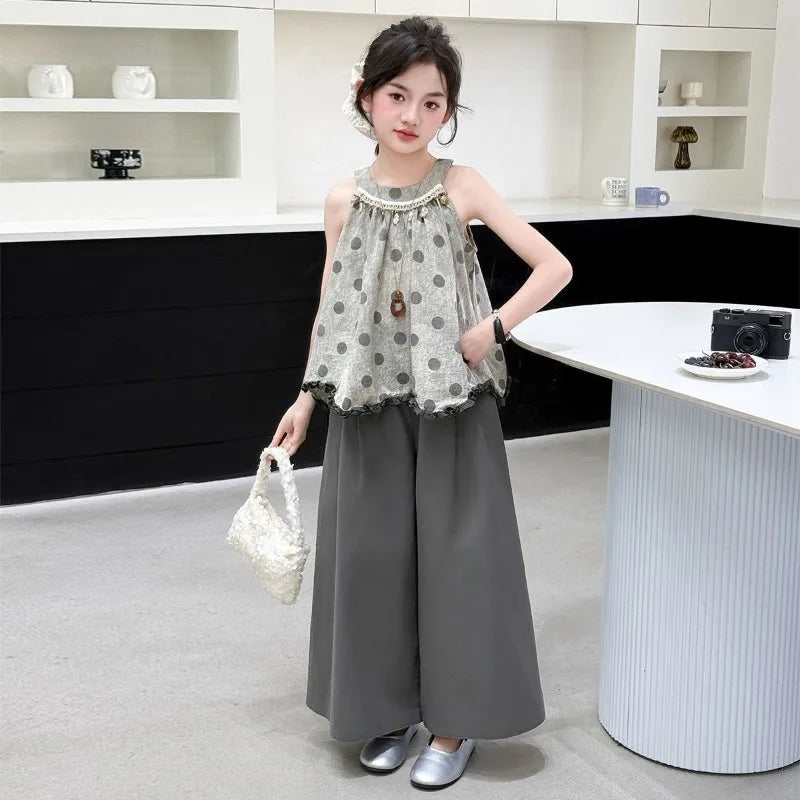 Clothes Girl 10 to 12 Years Old Kids Set Teens Children's Suit for Girls Cute Teenagers Outfits Junior Top Bottom Little Outdoor
