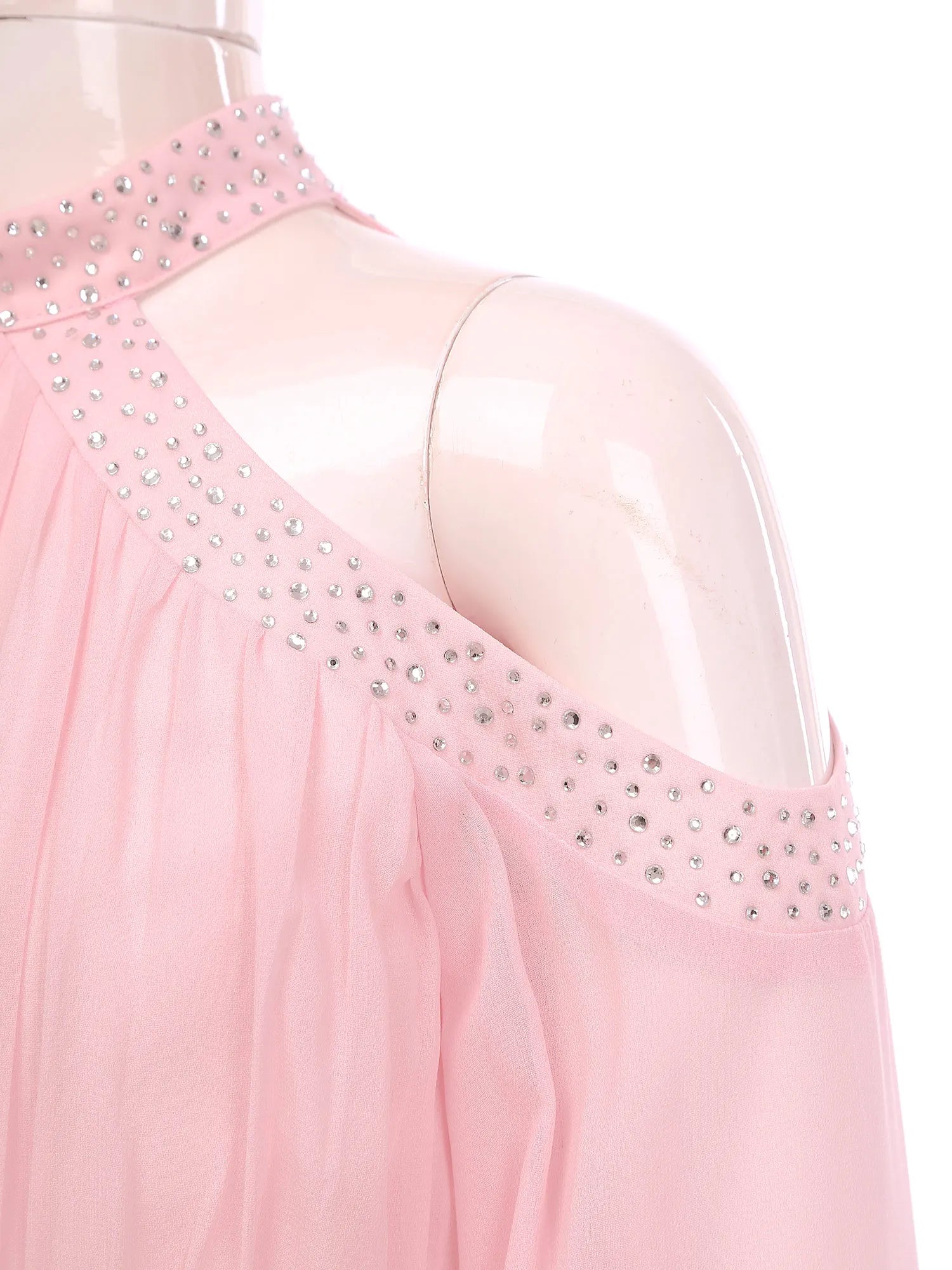 Kids Girls Elegant Party Dress Halter Off-shoulder High Waist Ruffled Chiffon Dresses Wedding Birthday Pageant Evening Prom Gown