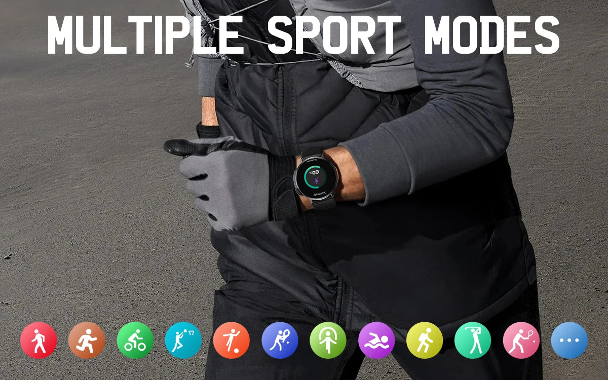 1.52'' HD Display Smart Watch Ultra With Sport Fitness Tracker with Health Tracking,Waterproof,120+ Sport modes for Women men