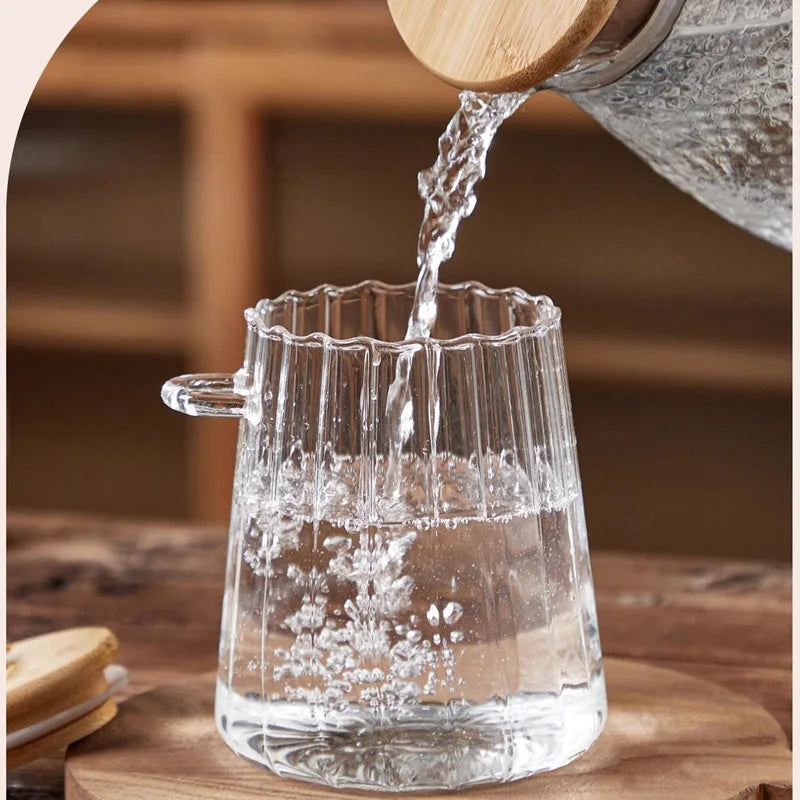 Food Container Kitchen Storage Bottles Glass Airtight Canister Grains Tea Coffee Beans Grains Candy Jars with Wood Lid and Spoon