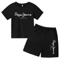 Kids Summer T-shirt Boys Girls Toddler Clothes Charming Letter Print 3-12Y Short Sleevd + Shorts Sports Brand Fashion Casual Set