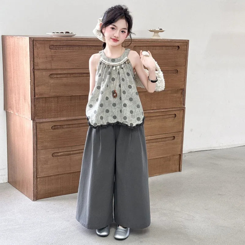 Clothes Girl 10 to 12 Years Old Kids Set Teens Children's Suit for Girls Cute Teenagers Outfits Junior Top Bottom Little Outdoor