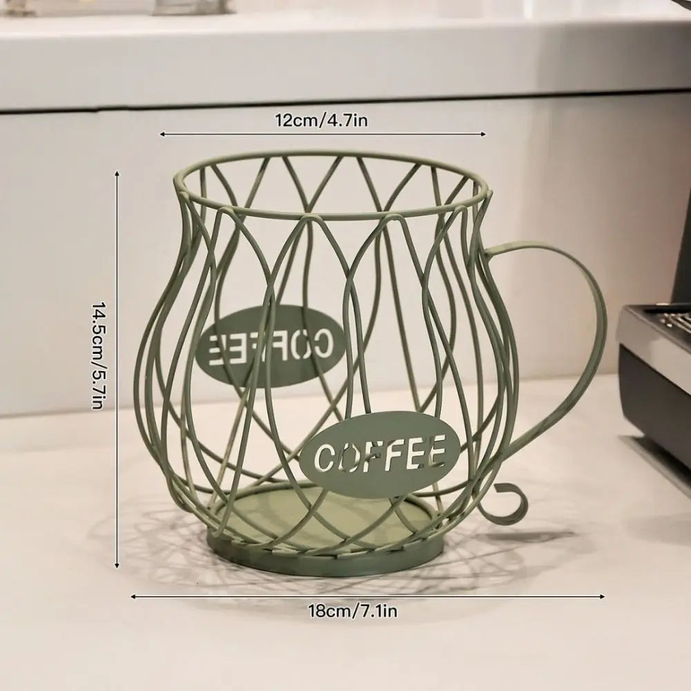 Large Capacity Coffee Pod Holder Irregular Shape Coffee Pod Coffee Capsule Holder Storage Cup Home Decoration