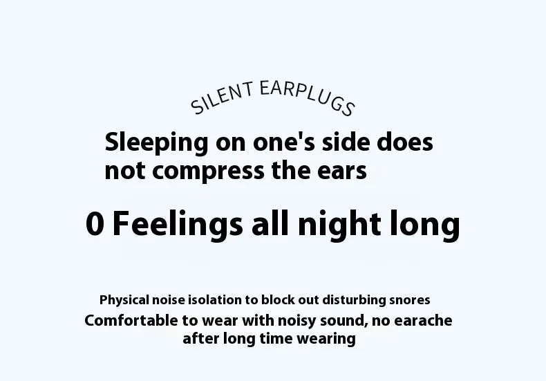 EASYBUDS Sound Insulation And Noise Prevention Earplugs Noise Reduction Sleep Products Deep Sleep Earplugs Silent Earplugs