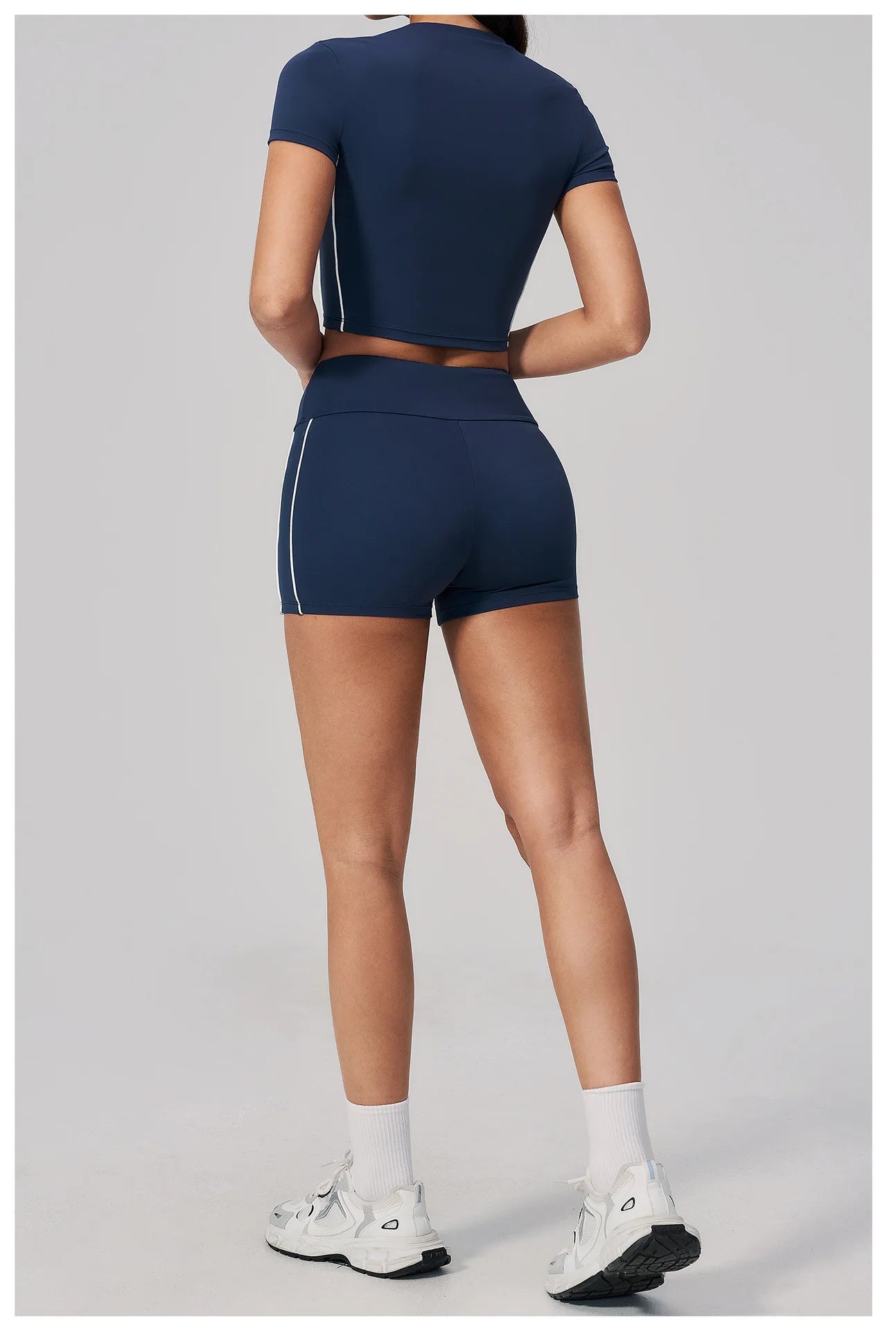 2PCS Yoga Set Women Tracksuit Sports Outfit Gym Set Running Workout Clothes Short Sleeves Sports Bra Athletic Wear Yoga Clothing