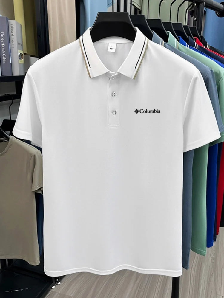 High end brand 2026 hot selling new classic letter embroidered breathable polo shirt fashionable men comfortable casual shorttop