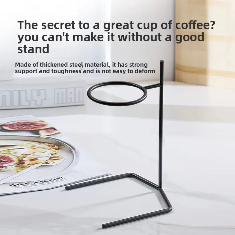 American hand drawn glass coffee pot, smoke gray sharing pot V60 filter cup, coffee hand drawn filter cup holder set